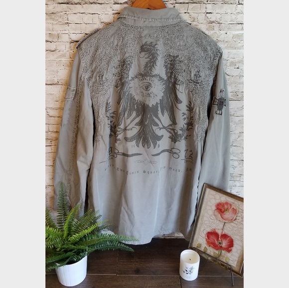 ♥SUPER RARE♥ Marc Ecko Cut & Sew XL Shirt/Jacket - Picture 3 of 8